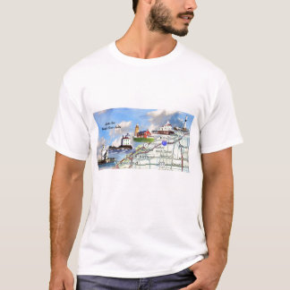 T-shirt Lumières de côte du nord