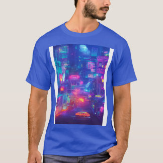 T-shirt Lumières de Neon City au Japon
