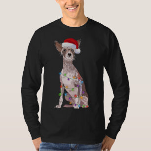 T-shirt Lumières de Noël Chinois Craint Amoureux des chien
