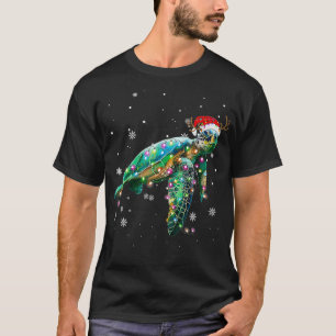 T-shirt Lumières de Noël Funky Santa Hat Joyeux Noël 2