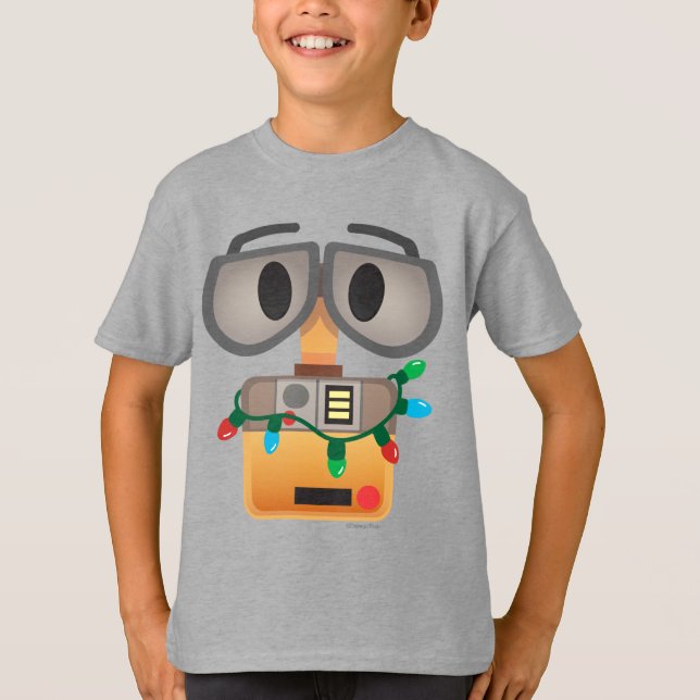 T-shirt Lumières de Noël WALL-E (Devant)