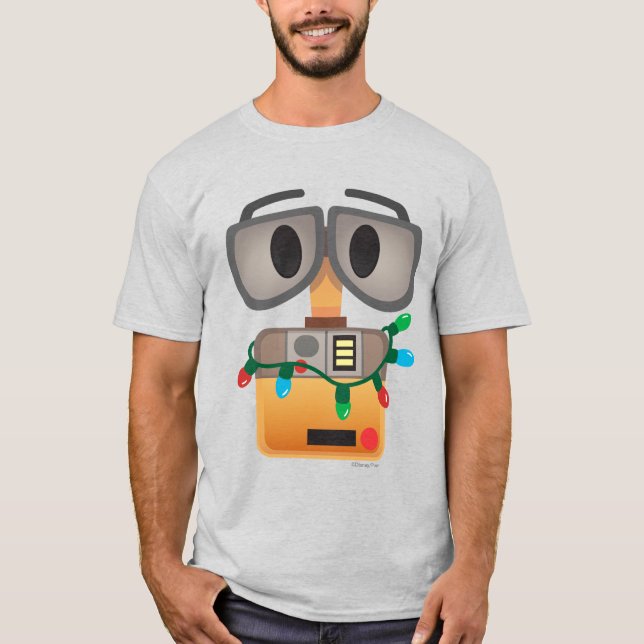 T-shirt Lumières de Noël WALL-E (Devant)