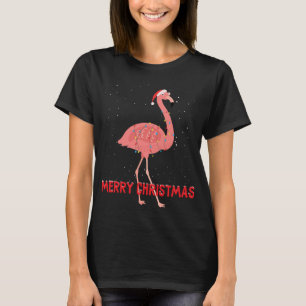 T-shirt Lumières des arbres de Noël flamingo
