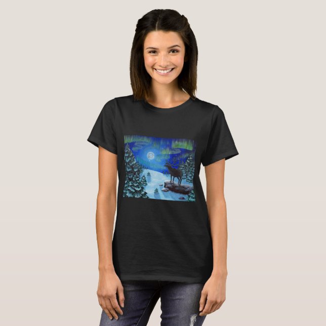 T-shirt Lumières du nord (Devant entier)