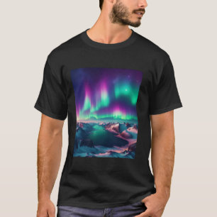 T-shirt Lumières du Nord Arctic Christmas Magique Aurora S