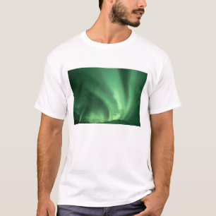 T-shirt Lumières du Nord, Aurora borealis, au-dessus des c