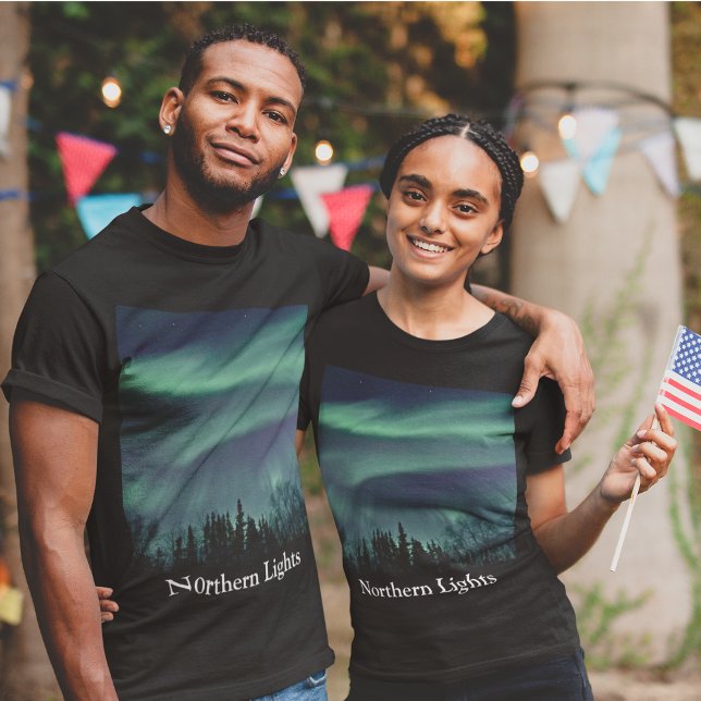 T-shirt Lumières du nord de l'Alaska Unisex (Northern Lights of Alaska Unisex T-Shirt)