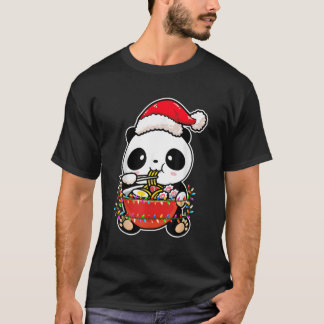 T-shirt Lumières Panda portant Kawaii Panda