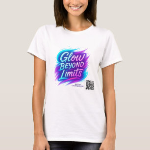T-shirt Luminosité au-delà des limites   Desig de citation