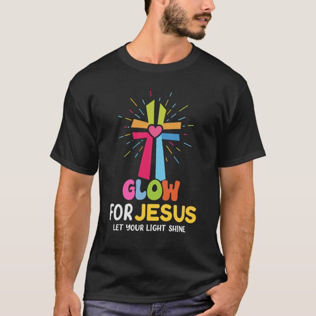 T-shirt Luminosité Pour Jésus Laisser Votre Lumière Foi Br (Devant)