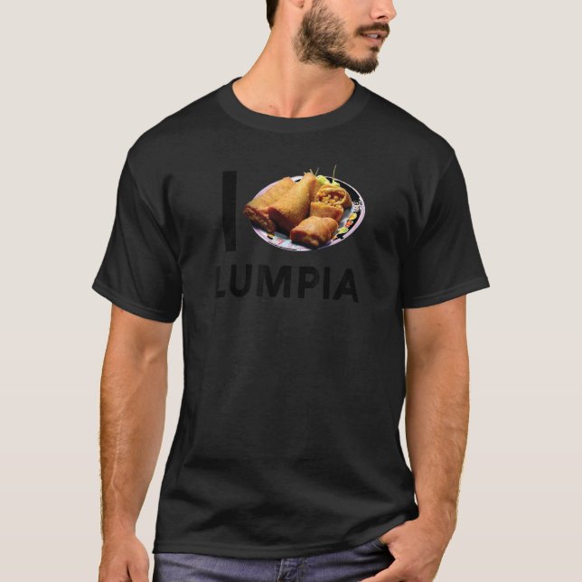 T-shirt Lumpia Love Filipino Spring Roll Asian Snack Food  (Devant)