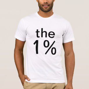 T-shirt l'un pour cent (1%) - anti-occupez Wall Street