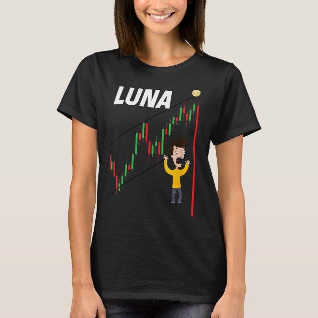 T-shirt Luna Crypto Crash Trading CryptoCurrency Btc 2022 (Devant)