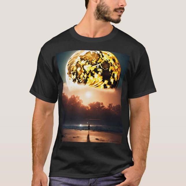 T-shirt Lunaire Dreamscape Lune Magique Chasing Lune (Devant)