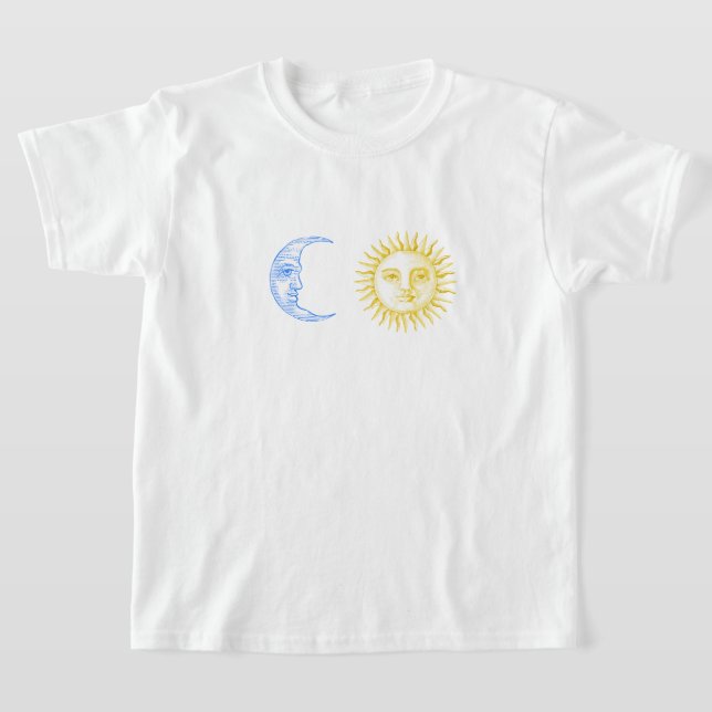 T-shirt lunaire et soleil (Poser)