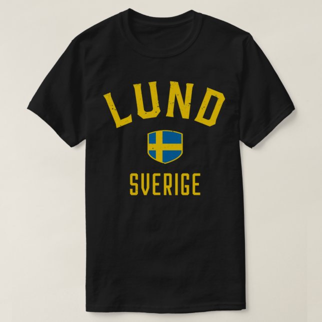 T-shirt Lund Sverige Suède (Design devant)