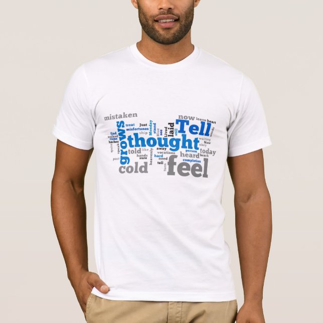 T-shirt Lundi bleu (Devant)