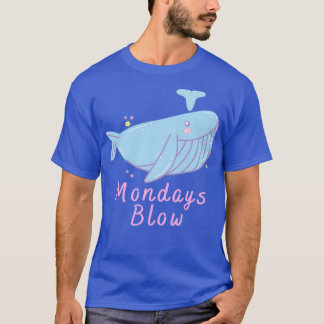 T-shirt Lundi Blow Cute baleine