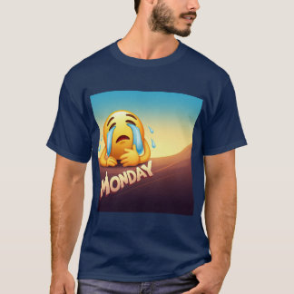 T-shirt Lundi déchiré