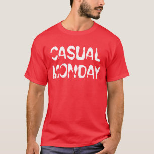 T-shirt Lundi décontracté
