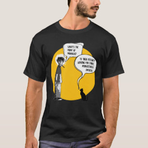 T-shirt Lundi drôle Chat Humour de bureau Sarcasme