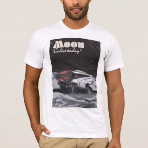 T-shirt Lune - Affiche de science-fiction "Inscrivez-vous 