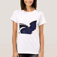Lune bleue : Bleu Abstrait, Blanc & Noir