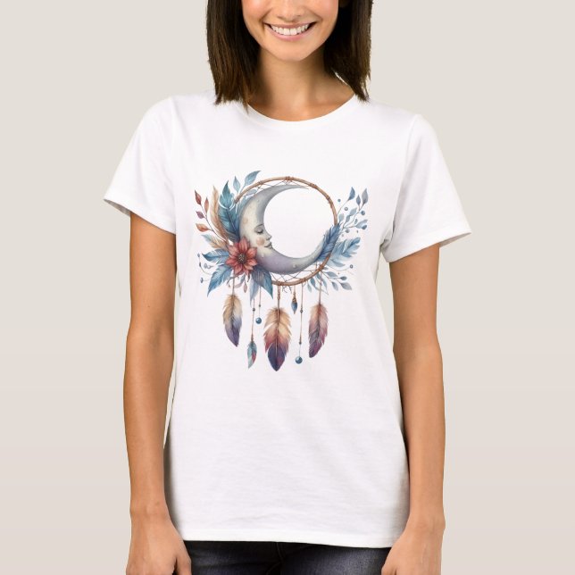 T-shirt Lune Boho  (Devant)