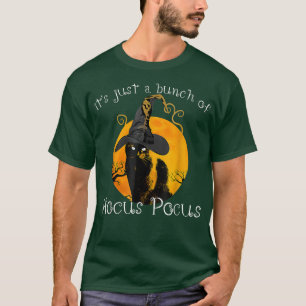 T-shirt Lune de chat noir drôle Costume d'Halloween Bund d