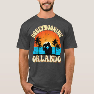 T-shirt Lune de miel Groom de mariée Floride Coucher de so