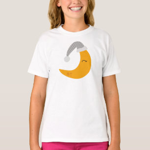 T-shirt Lune Dormir, Bouchon De Nuit, Mignonne Lune, Lune 