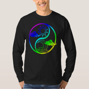 T-shirt Lune Et Soleil Om Arbre De Vie Bouddhiste Mandala 