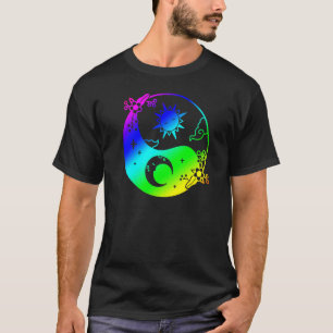 T-shirt Lune Et Soleil Om Arbre De Vie Bouddhiste Mandala