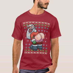 T-shirt Lune laide de Père Noël