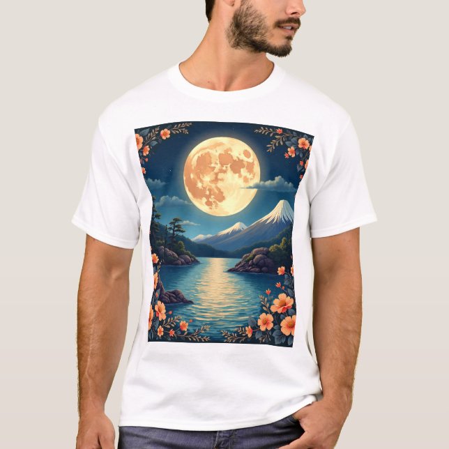 t-shirt lune léger (Devant)
