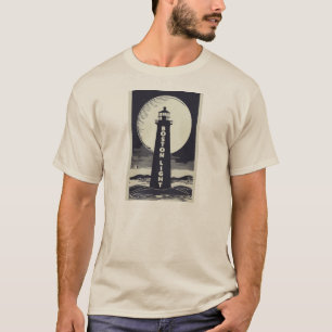 T-shirt Lune phare de Boston
