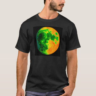 T-shirt lune psychédélique de couleur