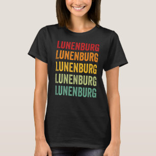 T-shirt Lunenburg County Virginia Rainbow Text