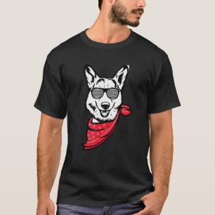 T-shirt Lunettes à obturateur visage Corgi