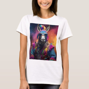 T-shirt Lunettes bleues Funky Donkey