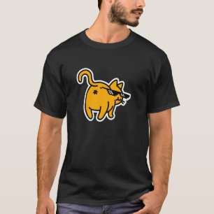 T-shirt Lunettes Chat Fesses dans le Visage Faut Faire ave