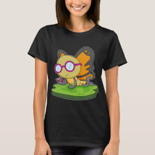 T-shirt Lunettes de livre papillon