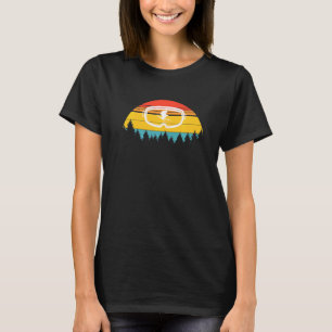 T-shirt Lunettes de Ski Skieur Ski Vintage Rétro
