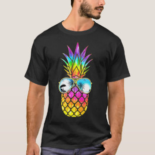 T-shirt Lunettes de soleil à l'ananas Plages d'Aloha Hawai