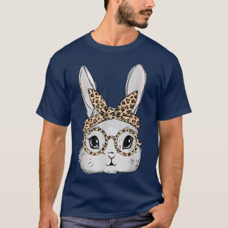 T-shirt Lunettes de soleil à visage lapin Léopards lunette