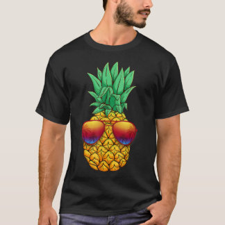 T-shirt Lunettes de soleil Ananas Aloha Hawaii Luau Hawaii