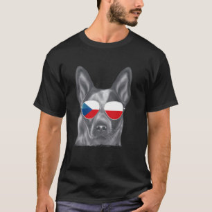 T-shirt Lunettes de soleil Australian Cattle Dog Chien Dra