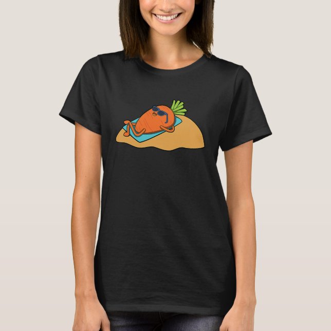T-shirt Lunettes de soleil carotte (Devant)