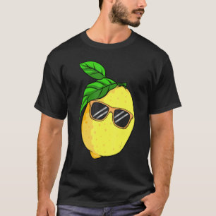 T-shirt Lunettes de soleil citron été agrumes Fruit femmes