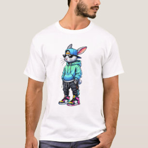 T-shirt Lunettes de soleil Cool Bunny Rabbit pour garçons